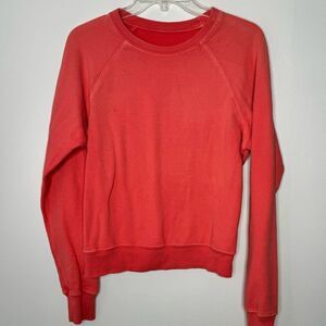 Re/Done coral sweatshirt size small